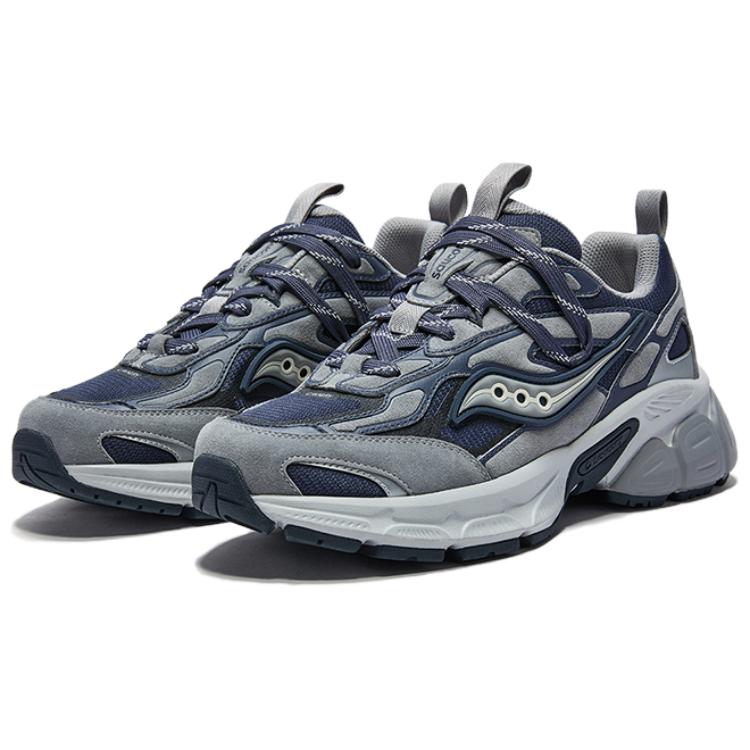 Saucony 2K Cavalry Comfortable Versatile Running Shoes Unisex Sneakers Dark-Blue Gray S79053-18