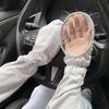 Maniche da Braccio in Seta di Ghiaccio con Protezione UV da Donna per Guidare e per l'Esterno