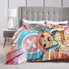Tony Chopper Flannel Blanket Winter Anime Warm Bedding Throws for Kids Adult Couch Bed Fluffy Bedspread Sofa Bed Cover