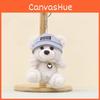 Bear Pendant Plush Keyring With Hat And Heartshaped Necklace Design Kids For