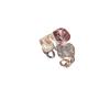 Geometric Openback Ring With Cz Stones For Elegant Womens Fashion Accessory