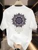 Men'S 100%  Casual Short-Sleeve T-Shirt with a Round Neck, Trendy Design, Versatile for Summer, Featuring Print Patterns.