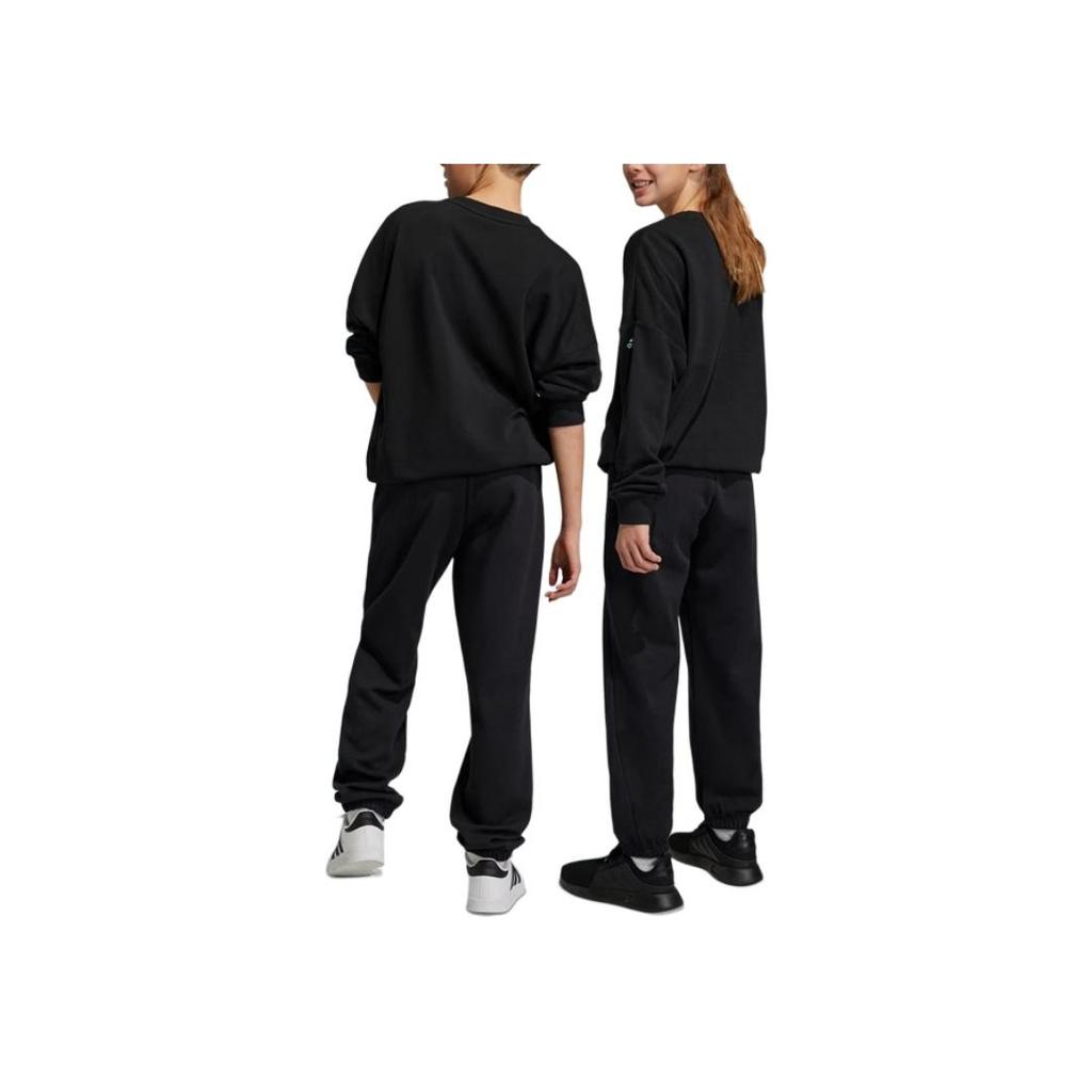 Adidas U Fi Logo Pants Knitted Comfortable Fashion Versatile Kids bottoms Black HR6286