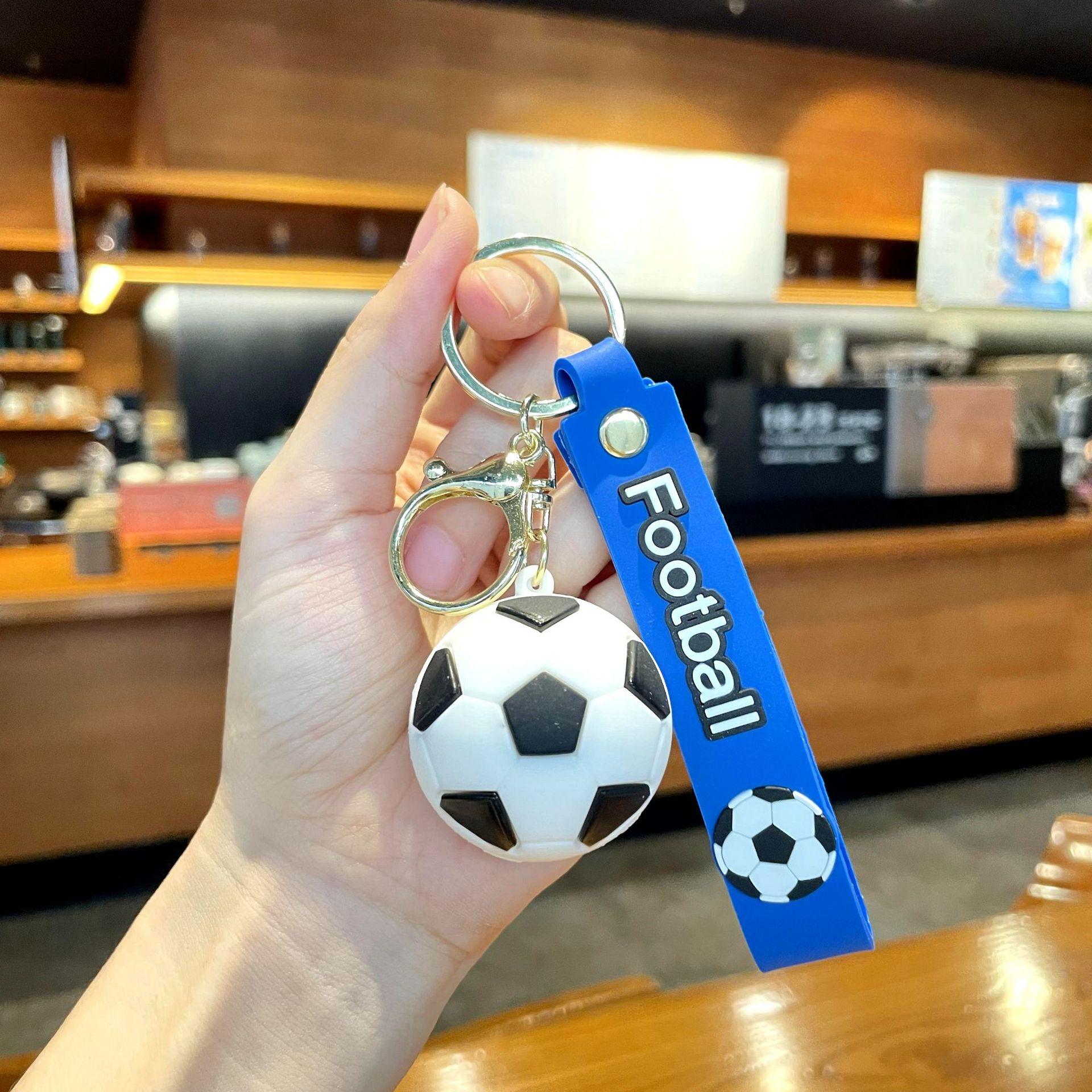 Creative Football Series Keychain Schoolbag Pendant Exquisite High-End World Cup Souvenir Keychain Pendant