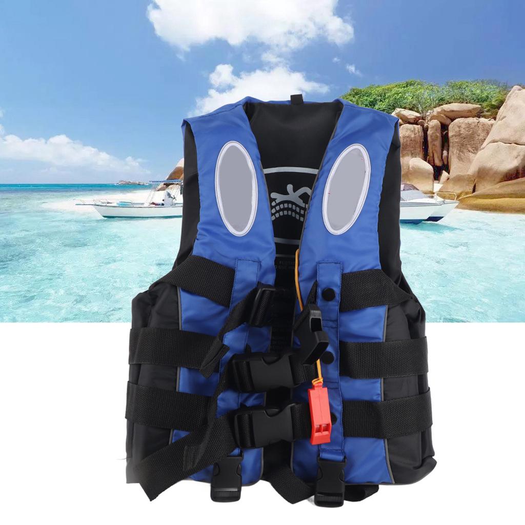 Gilet de sauvetage pour enfants Flottant Natation Bateau Ski Gilet de flottaison(Bleu S)