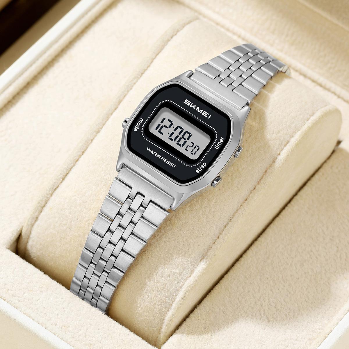 Women s Digital Watch SKMEI Rose Gold 30M Waterproof Retro 2651