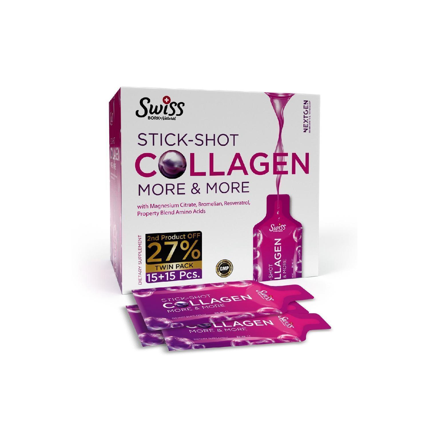 

Hydrolize Collagen Beauty Complex 30x20ml Collagen Stick Shot 30s Type I-ii-iii Biotin-magnezium-b12