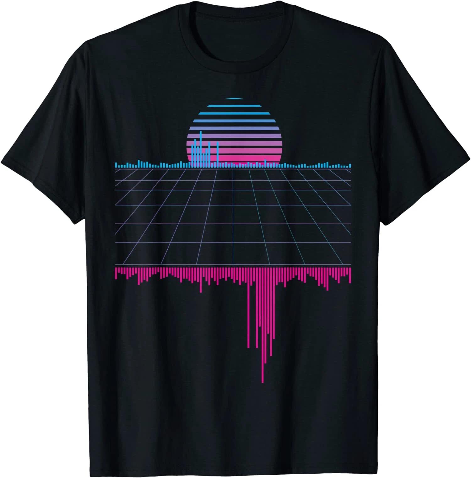 NEW LIMITED Outruns Synthwave Vaporwave Aesthetic Sunset Music Tee T-Shirt S-5XL M