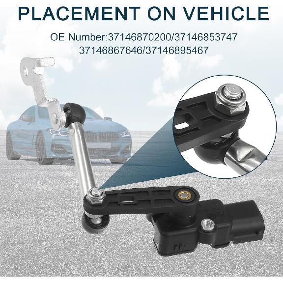 Air Suspension Ride Height Level Sensor for BMW I3 No.37146870200 | Front Right Height Level Sensor 1 Pcs