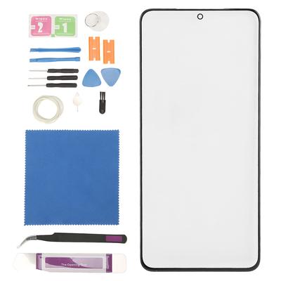 Front Outer Lens Glass Screen Replacement Kit for Samsung Galaxy S21 Screen Repair Tools Black