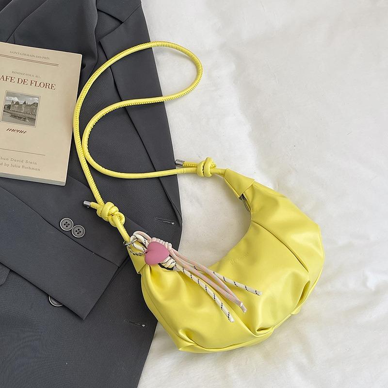 Lazy Wind Dumpling Bag Spring and Summer New Women's Bag Niche Design Shoulder Underarm Bag Macaron Croissant