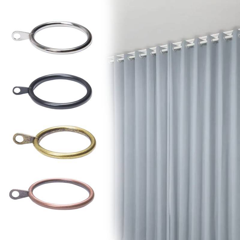 Rings Metal Curtain Internal Diameter Eyelets For Poles Rods Supplies Drapery