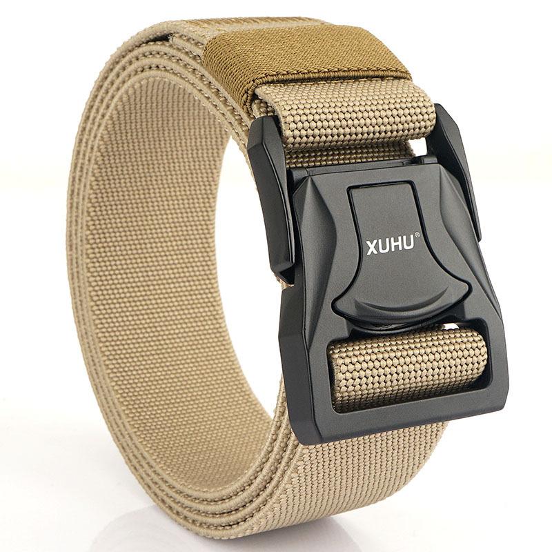 New Tactical Quick-Release Buckle Adjustable Elastic Waistband Workwear Outdoor Training Men's Belt