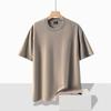Seamless Solid Color Loose Round Neck Cool Short Sleeved T-shirt