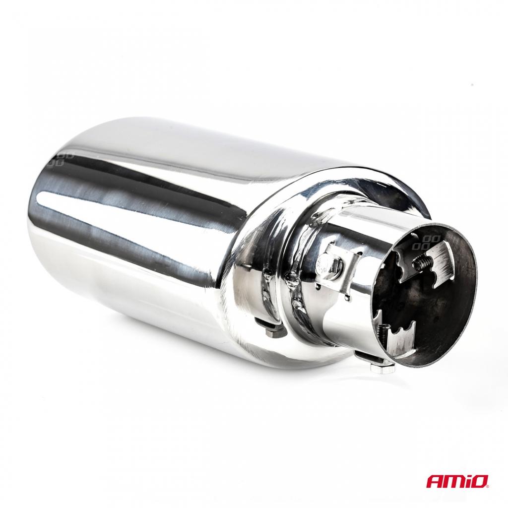 Exhaust Muffler Tip Stainless Steel Mt 023 Chrome Amio-02355