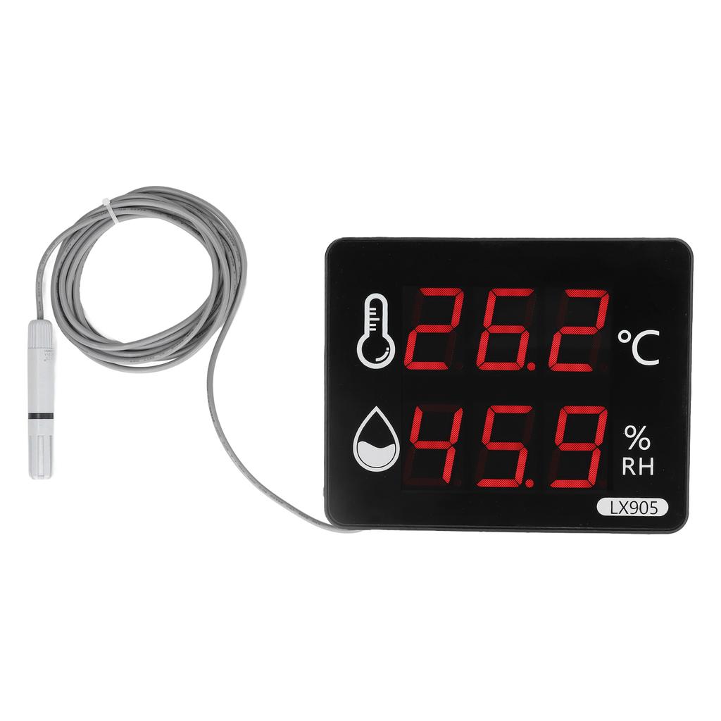 Temperature Humidity Sensor Gauge LED Digital Monitor Indicator Meter LX905?C