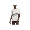 Dri-FIT UV Run Division Miler Printed Ribbed Crew Neck Short Sleeve T-Shirt Men Tops Phantom DV9263-030