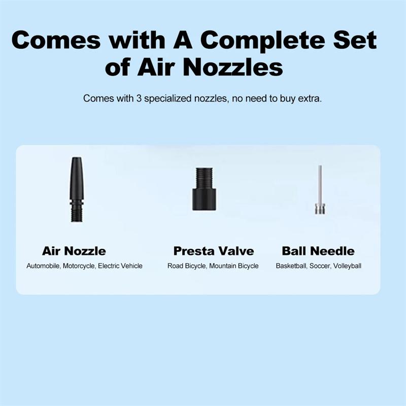 Wireless/Wired Electric Tire Inflator Lcd Digital Display Portable Tyre Inflator With Led Light Digital Inflator Inflatable Pump