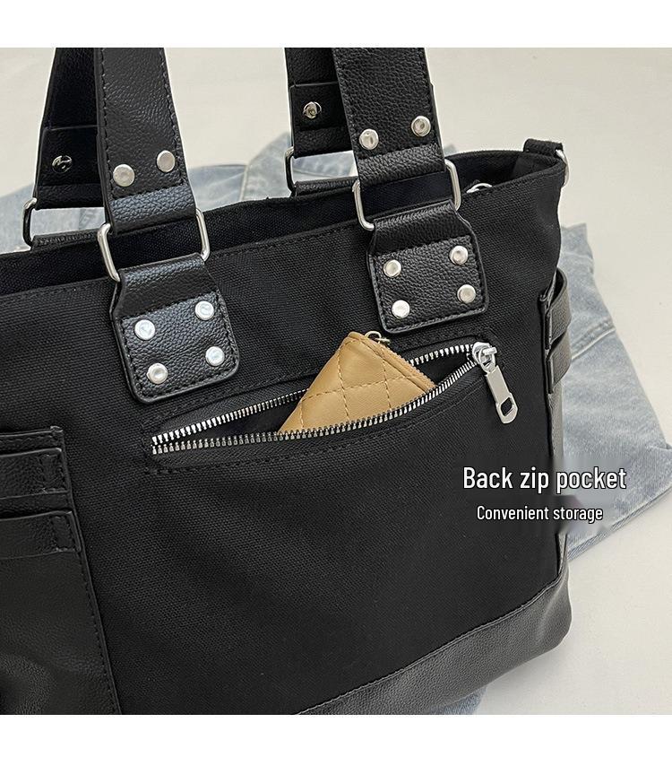 Women's Fashion Niche Rivet Shoulder Tote Bag