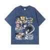275 GSM Washed T-shirts 100% Cotton Demon Slayer V17 Obanai Print Unisex Heavy Cotton T Shirt