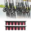 Wall Mounted Fishing Rod Rack Chemical Resistant Vertical 6 Fishing Rod Holder with 4 Screws