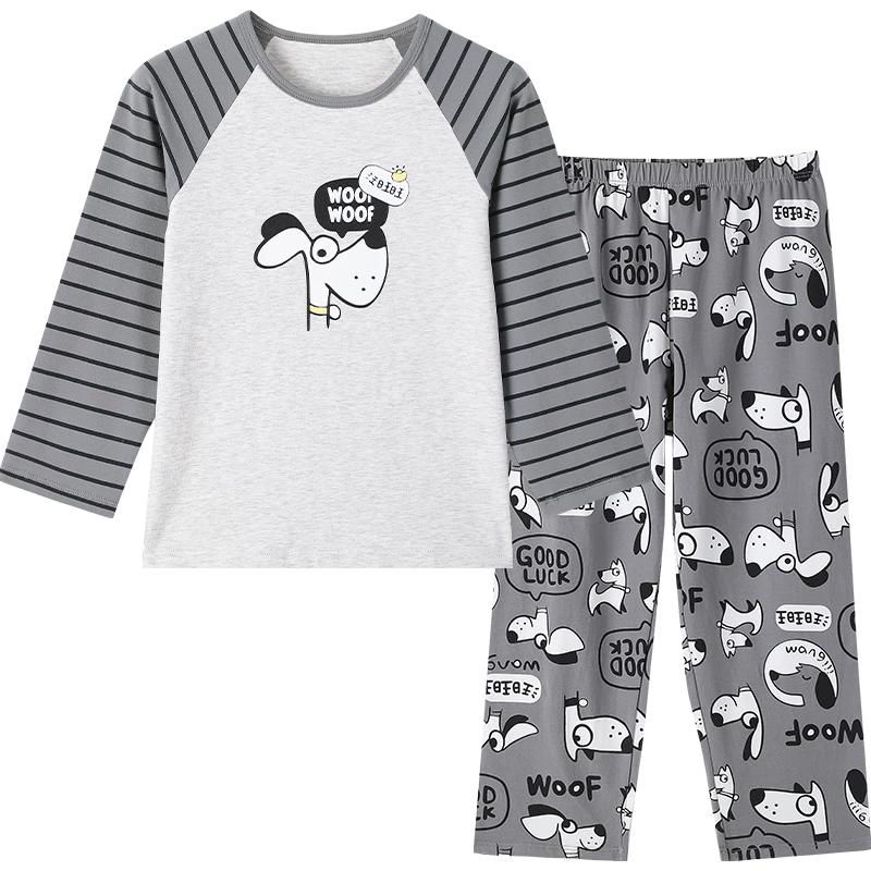 Jiusuiban Boys  Long-Sleeve Cotton Pajama & Lounge Set 130