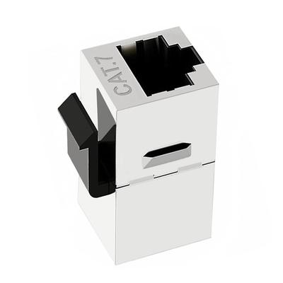 Cablecc 10 Gigabit UTP CAT7 Keystone RJ45 Fêmea para Fêmea 8P8C UTP STP Keystone Acoplador em Linha Acoplador, Blindado,