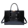 New women's bag trendy crocodile pattern portable shoulder messenger tote bag