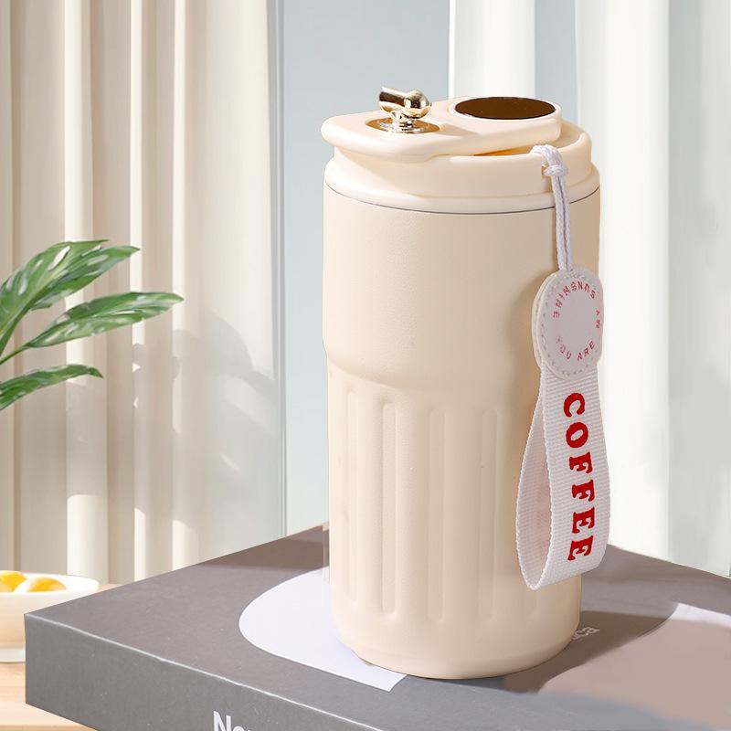 Thermos Cup 316 Stainless Steel Temperature Display Coffee Cup Portable Vacuum Car Easy Cup High Value Gift Cup