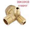 Air Compressor One-way Valve Check Valve Used To Prevent Air Leakage Check Valve 16*14*10 Pure Copper 3-port Accessories
