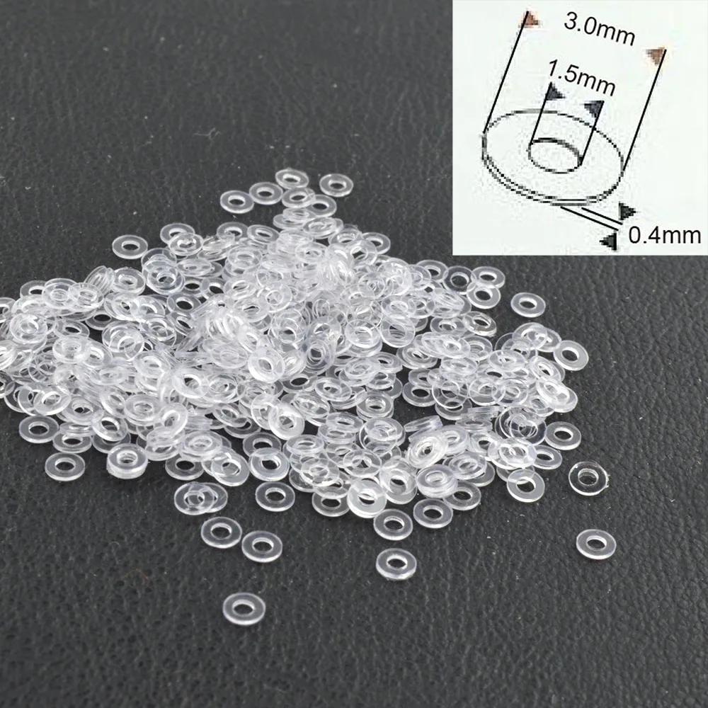 

10000pcs 3.0x1.5mm 2.5x1.5mm Eyeglasses Glasses Washers Eyewear plastic Flat Pad Glasses Accessories