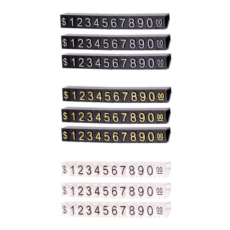 10 Sets Price Display Blocks with Numerical Letters Retail Stores Adjustable Jewelry Display Cubes Multiple Options Available
