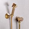 Europäischer Stil Antiker Hand-Bidet-Sprüher Douche-Toiletten-Kit Duschhahn Vintage Design