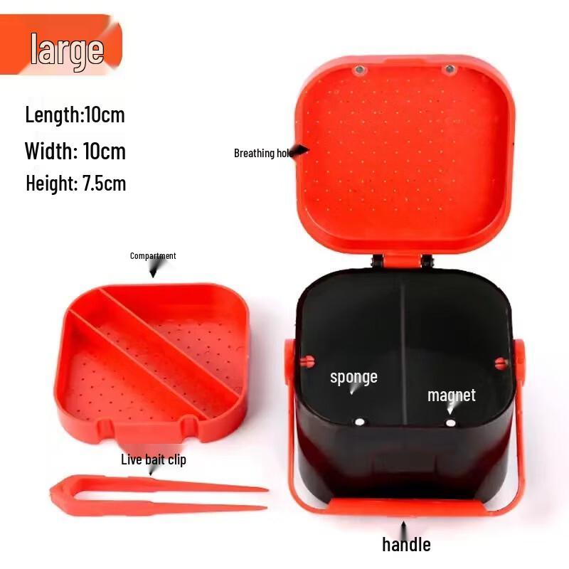 Earthworm and Lugworm Fishing Bait Preservation Box