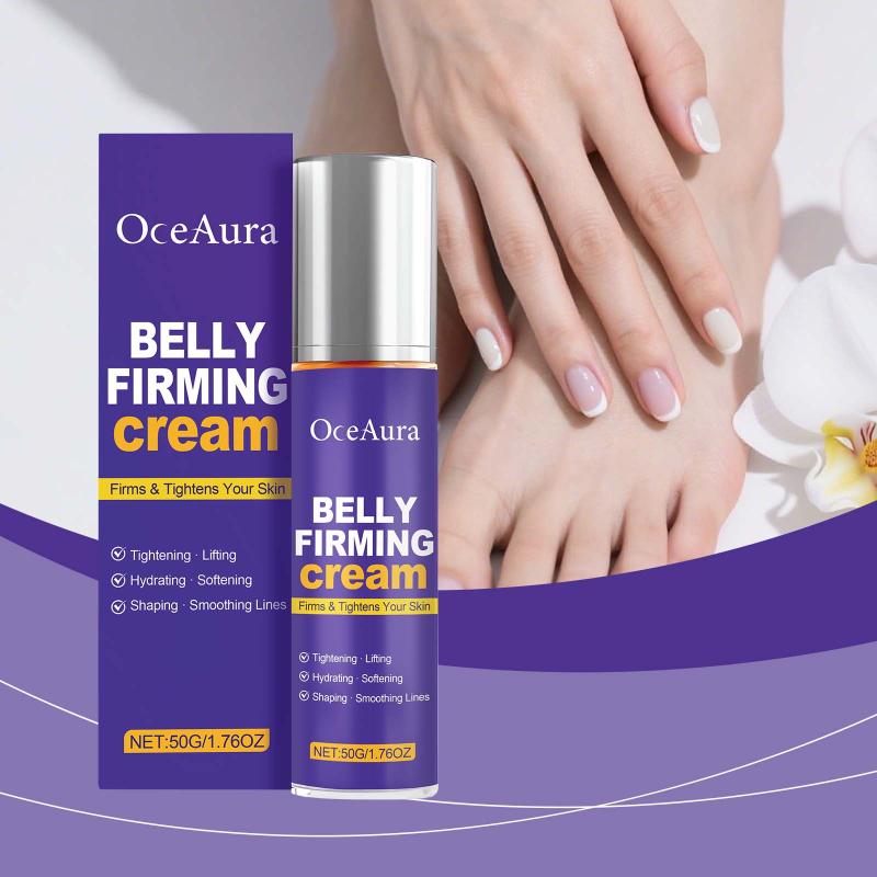 Tenderness Enhancing OceAura Cream Fast Absorbing Lightweight Care for Stomach Area Day and Night Use