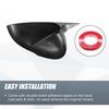 Pair Rearview Mirror Cover Overlay Carbon Fiber Pattern for Kia K5 -