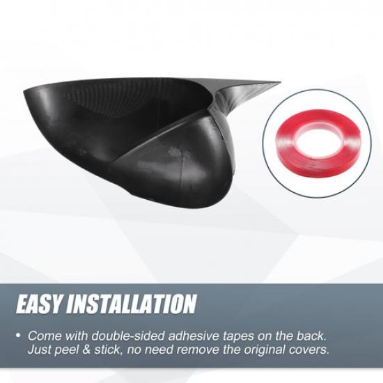 Pair Rearview Mirror Cover Overlay Carbon Fiber Pattern for Kia K5 -