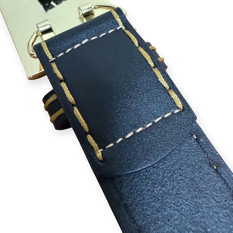 Used 38 Gold Buckle True Religion Belt Buddha Logo budda