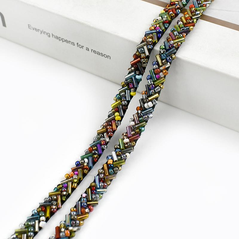 

5 ярдов Deepeel 7 мм Жемчужный бисер Кружевная отделка Лента Украшение одежды Отделка Бахрома Лента DIY Шитье Ткань Материал Аксессуары 7mm-5Yards