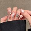 Verlaufende Bernstein-Goldfolie Abnehmbare Nagelsticker - Herbst/Winter-Kollektion
