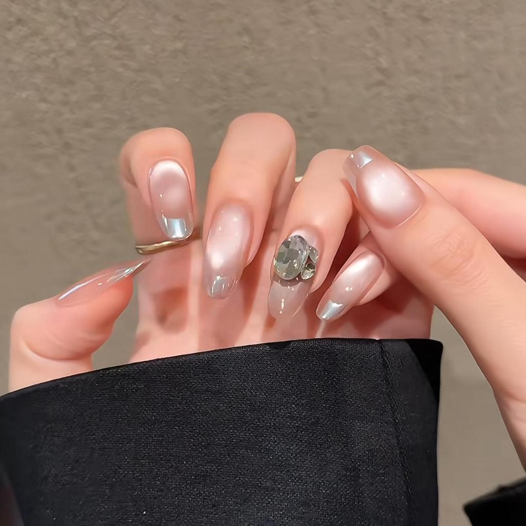Verlaufende Bernstein-Goldfolie Abnehmbare Nagelsticker - Herbst/Winter-Kollektion