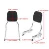 Motorcycle Rear Pessenger Sissy Bar Upright Backrest Black Chrome For Harley Softail Slim Street Bob Deluxe 2018-2025