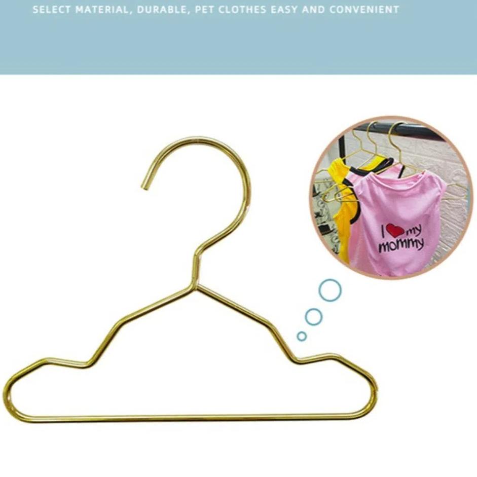 10Pcs Apparel Hangers Pet Hangers Mini Dogs Costume Racks Gift Cats Clothes Hangers  Muppet