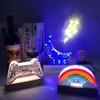 1x/6x Night Light Epoxy Resin Molds Silicone Mold Set Rainbow Moon Clouds Game Console Shaped Mold Table Lamp Decoration