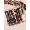 10pcs/Box Leopard Print Nail Art Transfer Foils Nail Accessories DIY Nail Stickers Nail Art Supplies