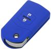 Jingyuqin Remote 2 Buttons Folding Flid Car Key Cover Case For Mazda 2 3 5 6 8 CX 5 CX-5 CX-7 CX-9 MX-5 ATENZA Axela Silicone