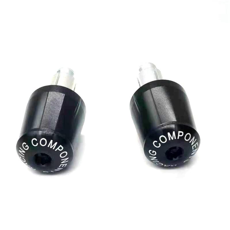 Universal Motorcycle Handlebar End Plugs Non Slip Surfaces High Effect Resistance Aluminum Weather Resistant Handle Plugs