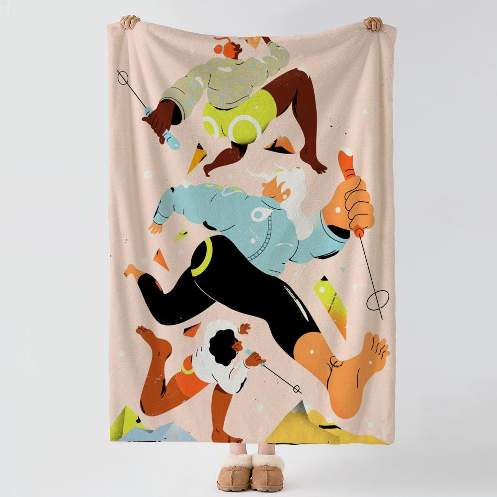 Artist S-Soren Selleslagh-H Throw Thick Comfort Flannel Quilt, Multi-scene Use Indoor Outdoor Daily Nap