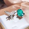 Laufsteg übertriebener Vogelring für Damen, verstellbare Öffnung frischer Ring, exklusiver und eleganter High-End-Schmuck