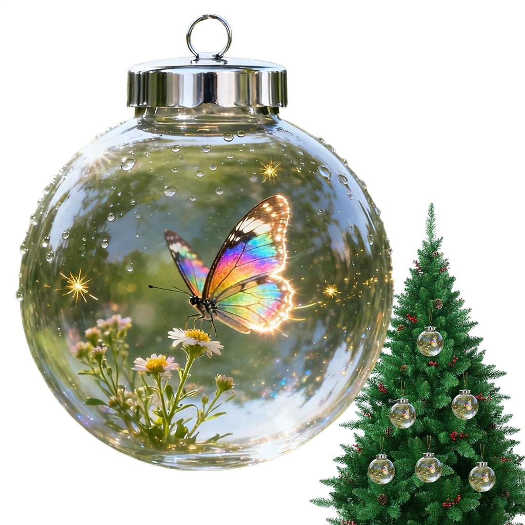 3D Animal Ball Christmas Decoration Acrylic 3D Wildlife Wonder Decorations Ocean And Forests Biology Christmas Decoration